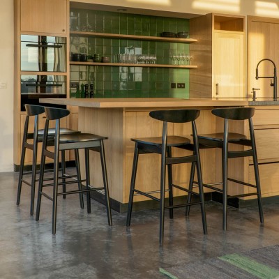 Teo stool black H102 cm Vincent Sheppard Vincent Sheppard