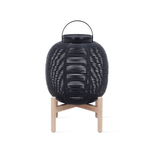 Linterna Tika base teca negra H59 Vincent Sheppard