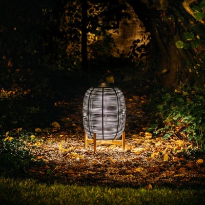 Lantern Tika black H69 teak base Vincent Sheppard 2