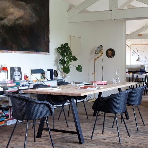 Avril dining chair steel A base Vincent Sheppard