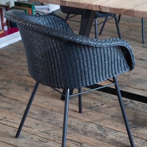 Avril dining chair steel A base Vincent Sheppard