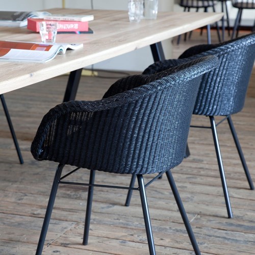 Avril dining chair steel A base Vincent Sheppard