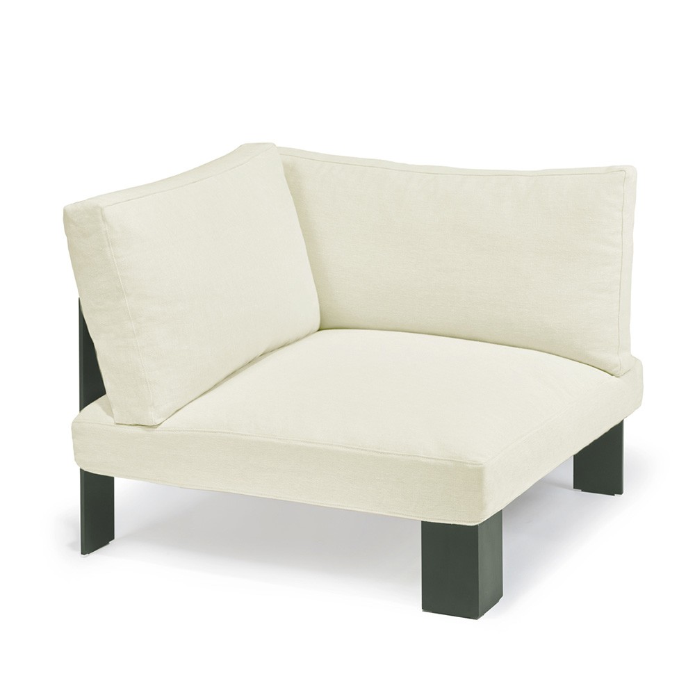Fauteuil d'angle d'intérieur blanc Bea Mombaers Serax