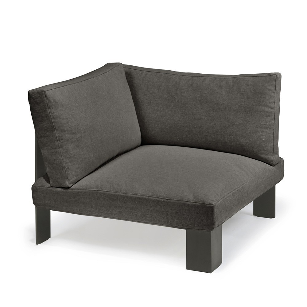 Fauteuil d'angle d'intérieur charbon Bea Mombaers Serax