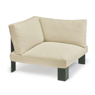 Fauteuil d'angle d'intérieur lin naturel Bea Mombaers Serax