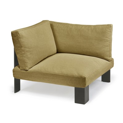Fauteuil d'angle d'intérieur moutarde Bea Mombaers Serax