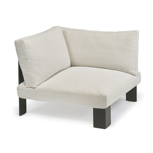 Fauteuil d'angle d'intérieur ivoire Bea Mombaers Serax