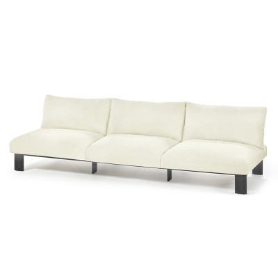 3-seater white indoor sofa Bea Mombaers Serax
