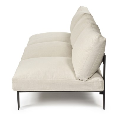 Bea Mombaers 3-Sitzer elfenbeinfarbenes Indoor-Sofa Serax 2