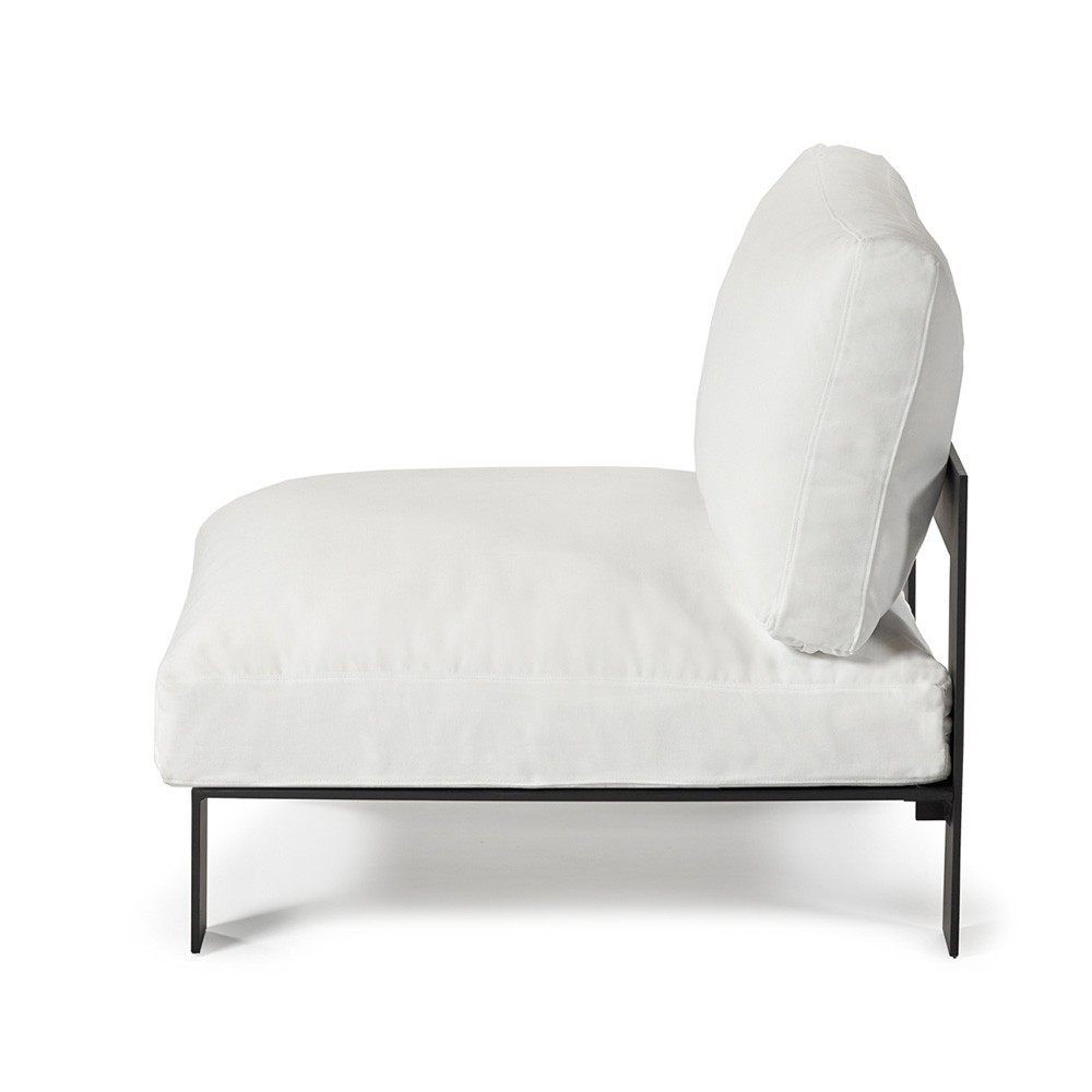 Fauteuil d'extérieur blanc neige Bea Mombaers Serax