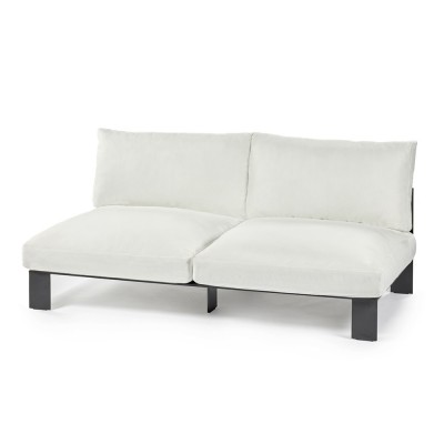 Bea Mombaers schneeweißes 2-Sitzer Outdoor-Sofa Serax