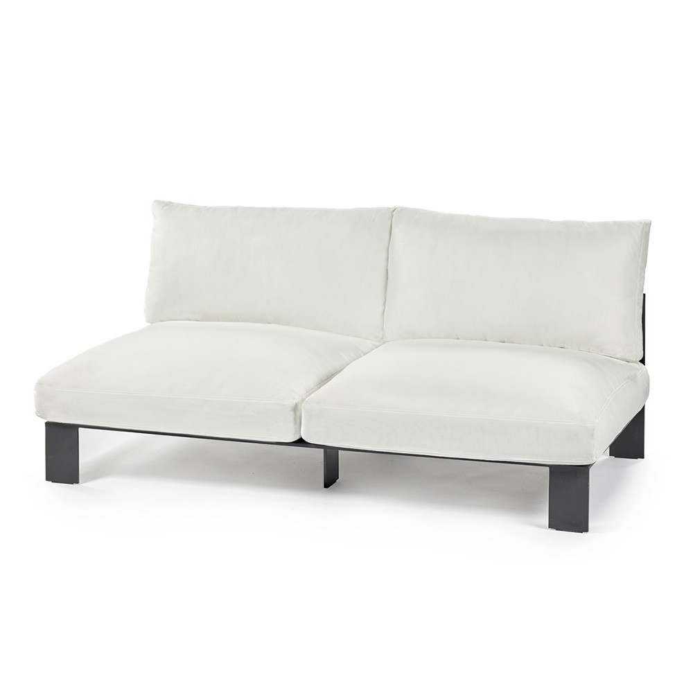 Bea Mombaers schneeweißes 2-Sitzer Outdoor-Sofa Serax
