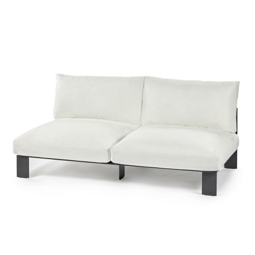 Bea Mombaers schneeweißes 2-Sitzer Outdoor-Sofa Serax