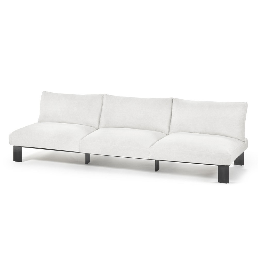 Bea Mombaers 3-Sitzer weißes Outdoor-Sofa Serax
