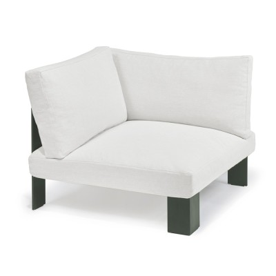 Bea Mombaers white outdoor corner armchair Serax