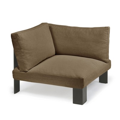 Fauteuil d'angle d'extérieur camel Bea Mombaers Serax