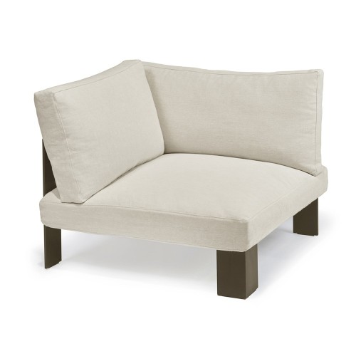 Bea Mombaers beige outdoor corner armchair Serax