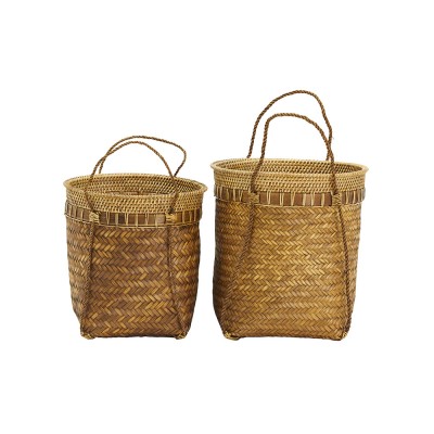 Set of two natural Bali baskets S House Doctor