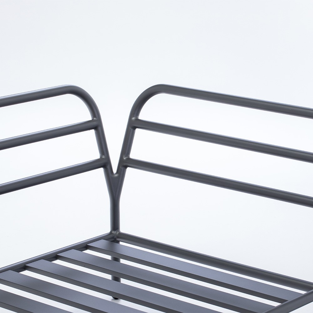 Canapé lounge d'extérieur Level coin droit gris foncé Houe