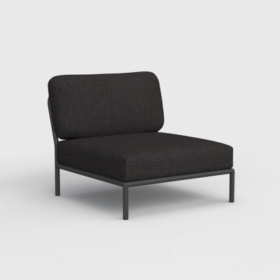 Fauteuil lounge d'extérieur Level gris foncé Houe 2