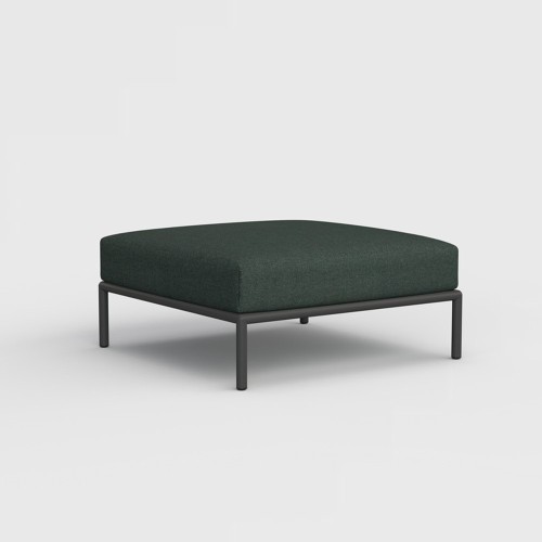 Fauteuil lounge d'extérieur Level gris foncé Houe