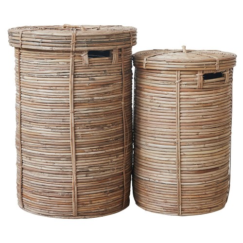Ensemble de deux paniers à linge Chaka naturel House Doctor