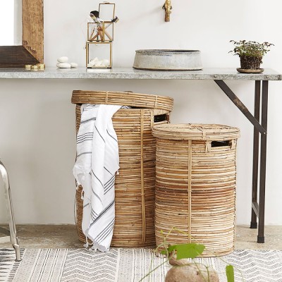 Ensemble de deux paniers à linge Chaka naturel House Doctor