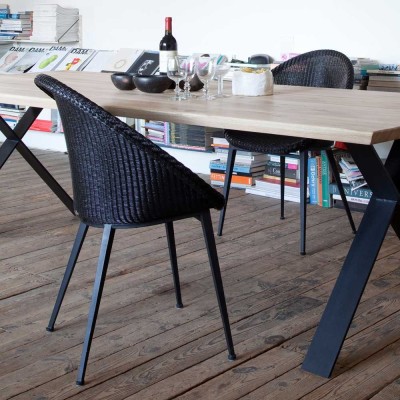 Jack dining chair steel base Vincent Sheppard