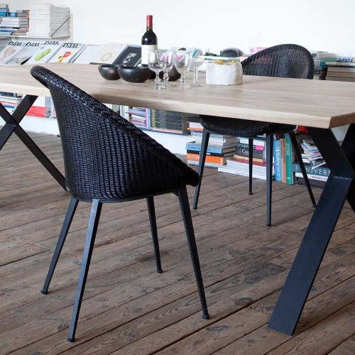 Jack dining chair steel base Vincent Sheppard