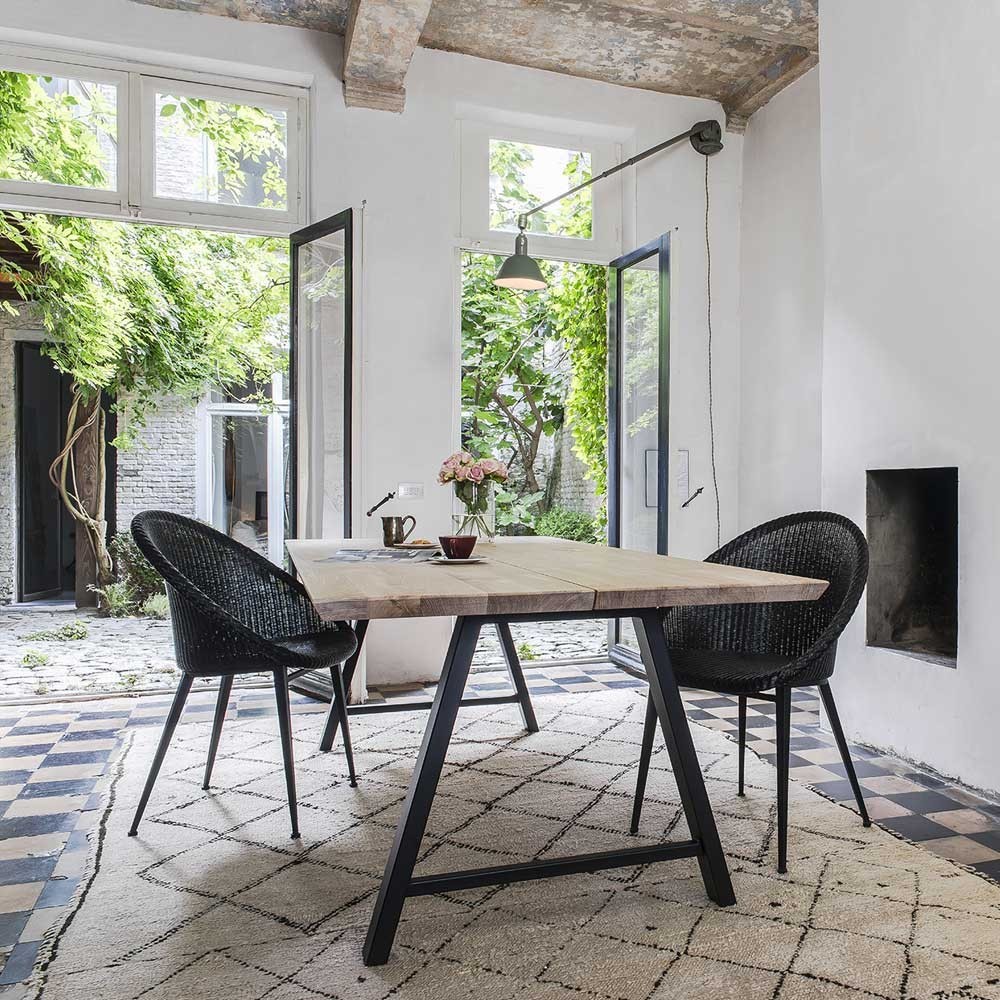 Jack dining chair steel base Vincent Sheppard