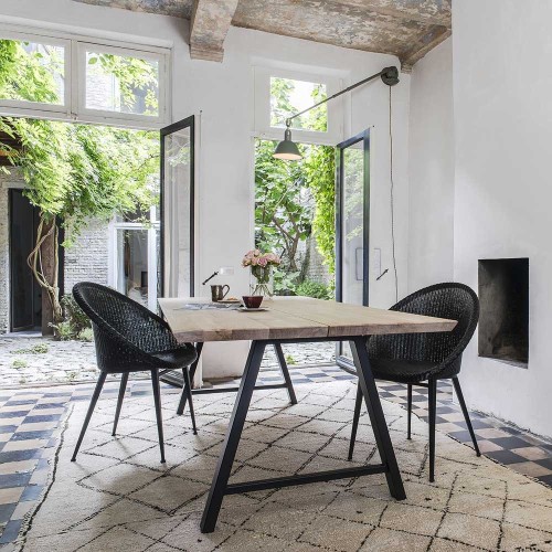 Jack dining chair steel base Vincent Sheppard