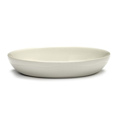 Piatto Festa Ottolenghi bianco righe blu scuro S Serax 2