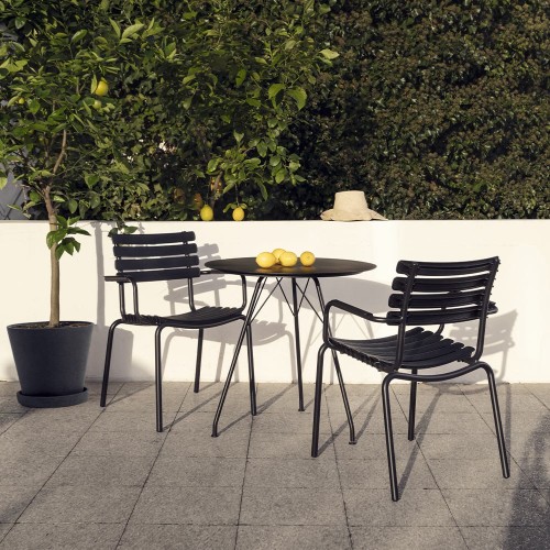 Silla de exterior ReClips negro Houe