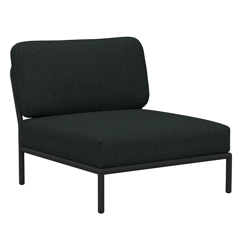 Fauteuil lounge d'extérieur Level gris foncé Houe