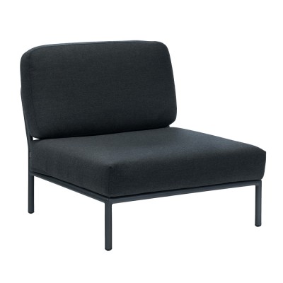 Fauteuil lounge d'extérieur Level gris foncé Houe Houe