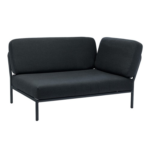 Canapé lounge d'extérieur Level coin droit gris charbon Houe