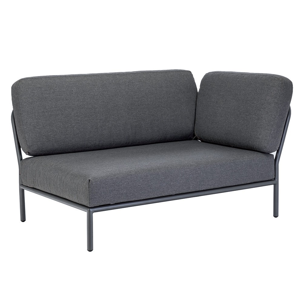 Canapé lounge d'extérieur Level coin droit gris foncé Houe