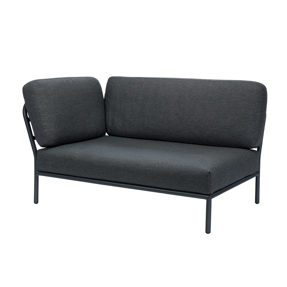 Canapé lounge d'extérieur Level coin gauche gris foncé Houe