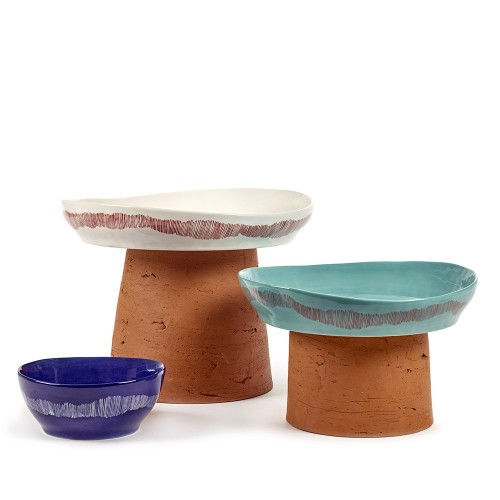 Supporto per piatti Festa Ottolenghi terracotta L Serax