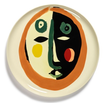 Assiette de service Feast Ottolenghi visage multicolore Serax