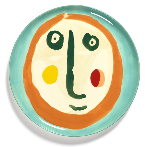 Assiette de service Feast Ottolenghi visage multicolore 2 Serax