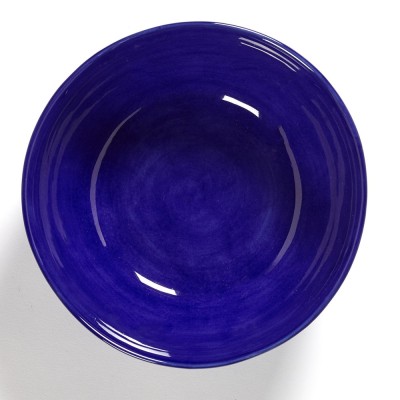 Schaal Feest Ottolenghi donkerblauw witte strepen L Serax 2