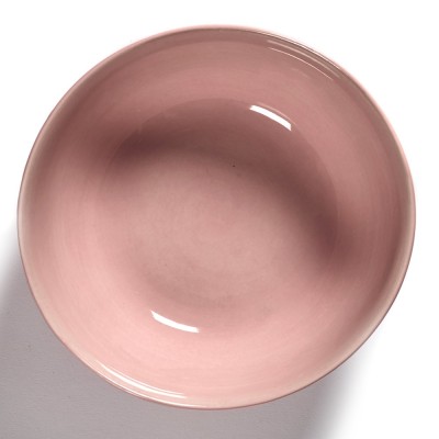 Bol Feast Ottolenghi rose rayures bleu foncé L Serax 2