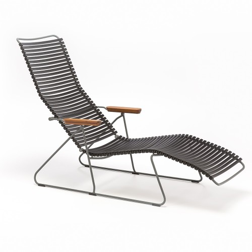 Chaise longue Click noir Houe