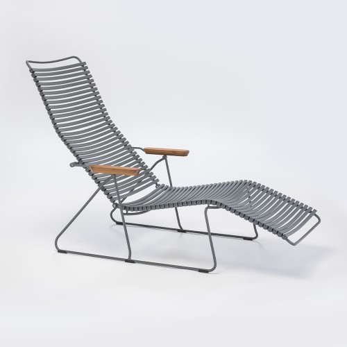 Dunkelgrauer Click Loungesessel Houe