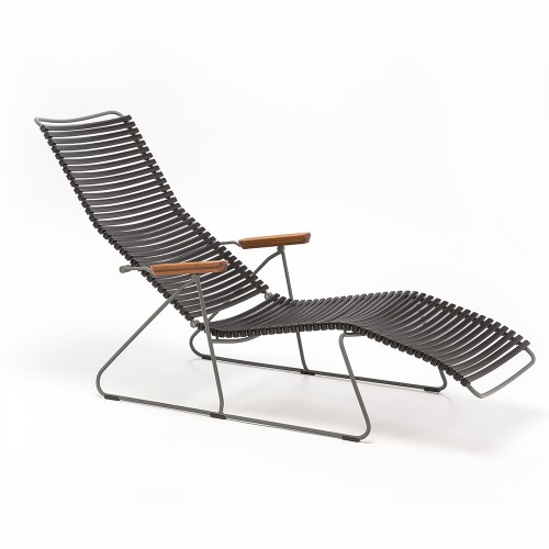 Dark gray Click lounge chair Houe