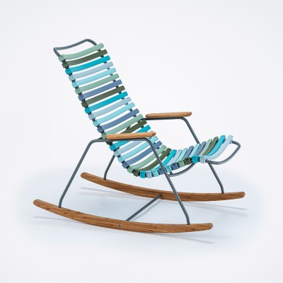 Sedia a dondolo Click Kids multicolore blu Houe Houe