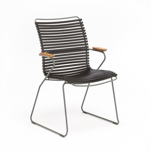 Silla Click con respaldo alto negro Houe