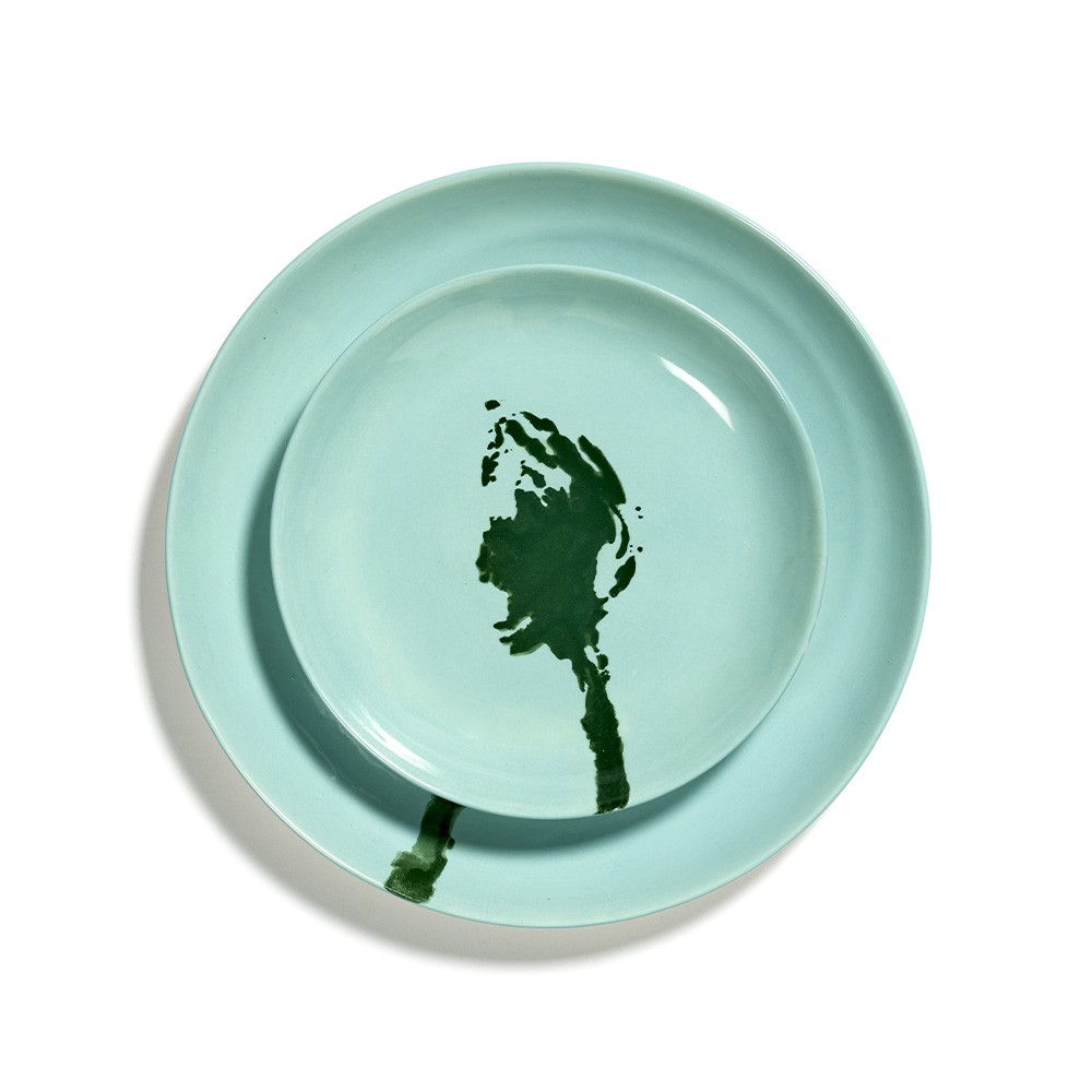 Feast Ottolenghi plate blue & green XS Serax