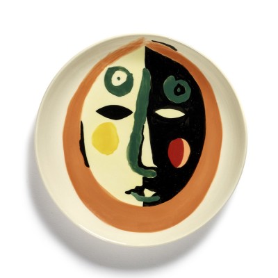 Assiette Feast Ottolenghi visage beige XS Serax